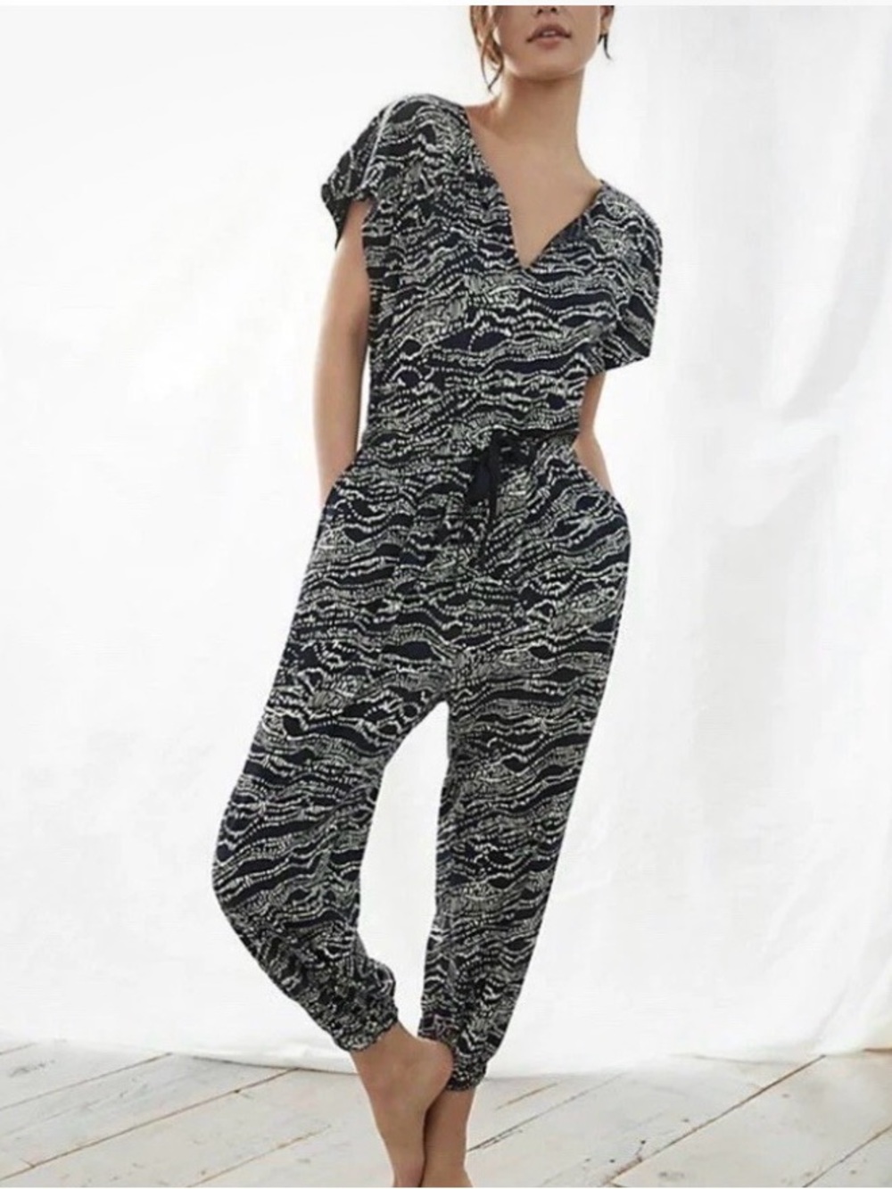 Anthropologie NWT Daily Practice Boho Jogger Jumpsuit size‎ Medium